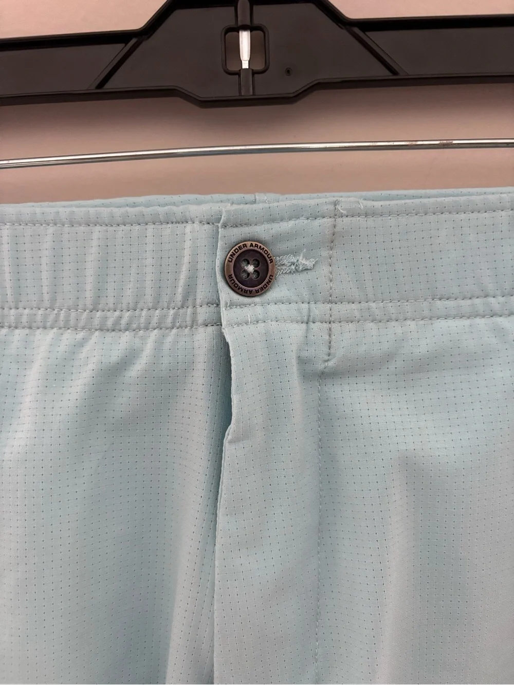 Under Armour Men's Light Aqua Performance Shorts Athletic Golf Shorts Size 36